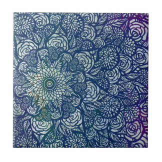 Mandala Nature Floral Tile