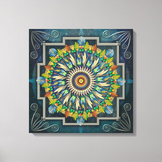 Mandala Night Wish Canvas Print