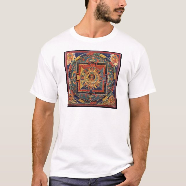 Mandala of Amitayus. 19th century Tibetan school T-Shirt (Front)