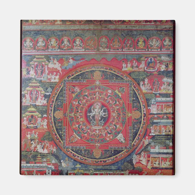 Mandala of Amoghapasa Magnet (Front)