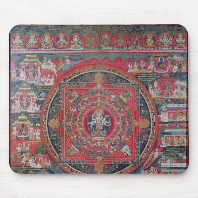 Mandala of Amoghapasa Mouse Mat (Front)