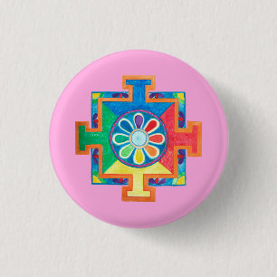 Mandala of Creation 3 Cm Round Badge