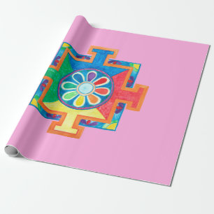 Mandala of Creation Watercolor Wrapping Paper
