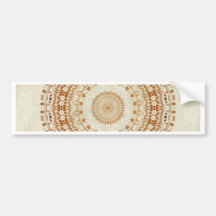 Mandala of Desire in Golden Yellow Bumper Sticker