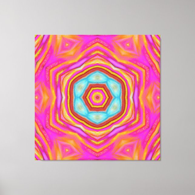 Mandala of happiness canvas print (Front)