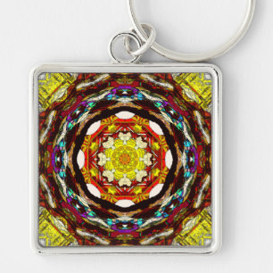 Mandala of Light Key Ring