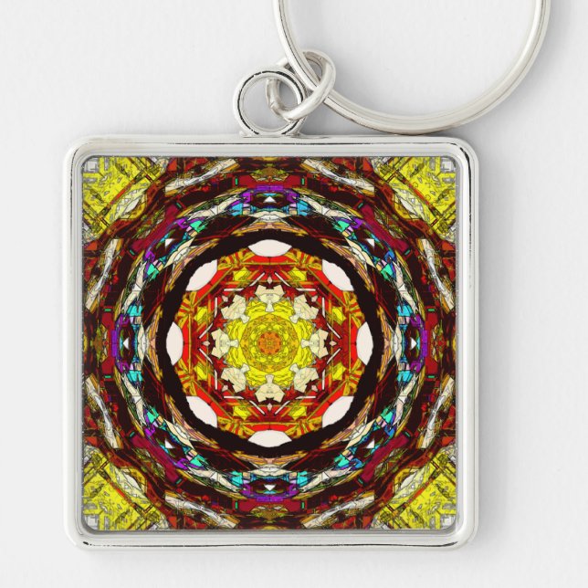Mandala of Light Key Ring (Front)