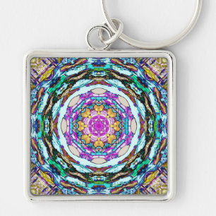 Mandala of Light Key Ring