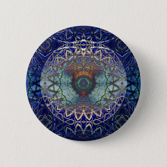 Mandala of the Noedic Web  Button (Front)