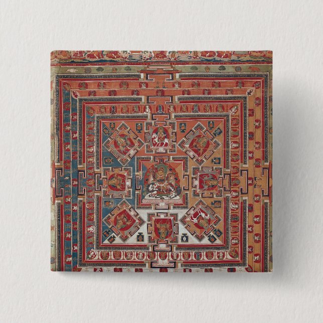 Mandala of Vaishravana 15 Cm Square Badge (Front)