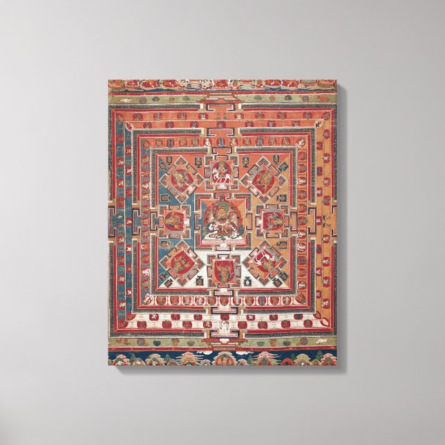 Mandala of Vaishravana Canvas Print (Front)