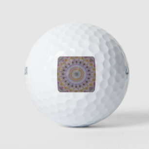 Mandala Of Yellow Roses Golf Balls