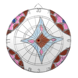 Mandala Oil Painting Art Print Dartboard