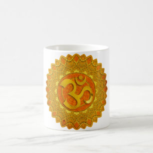 MANDALA OM - orange Coffee Mug