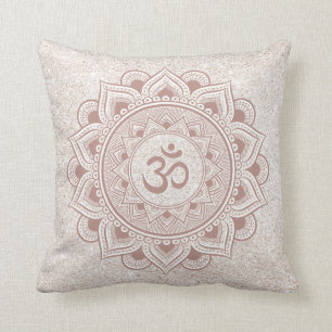 Mandala Om Yoga Harmony Girly Modern Yogi Studio Cushion