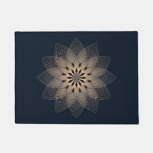 Mandala on Blue