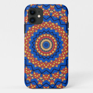Mandala orange blue iPhone 11 case