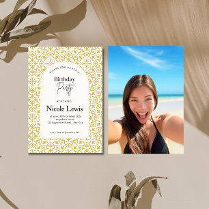 Mandala Ornament & Arabic Pattern Invitation Photo