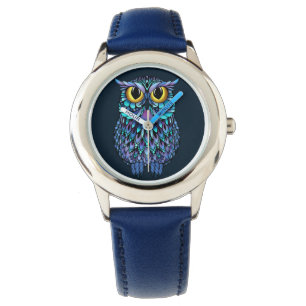 Mandala Owl Charm Watch
