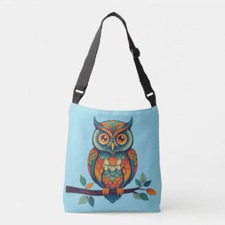 Mandala Owl Crossbody Bag