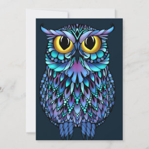 Mandala Owl Invitation