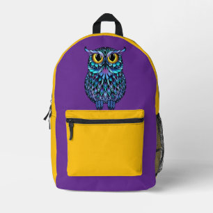 Mandala Owl Wall Art Poster Printed Backpack