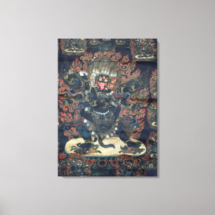 Mandala (painted parchment) canvas print