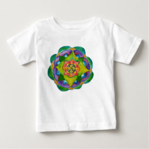 Mandala Painting Infant T-Shirt, White Baby T-Shirt