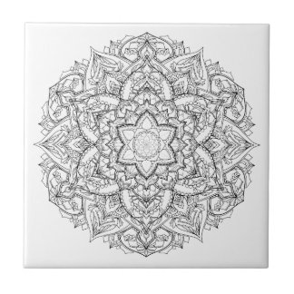 Mandala Painting Tile