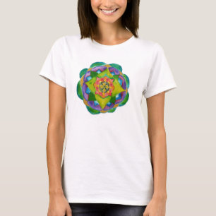 Mandala Painting  Women's American Apparel Fine Je T-Shirt
