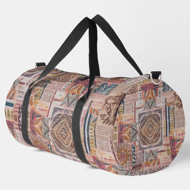 Mandala Patchwork Duffle Bag (Left Corner)