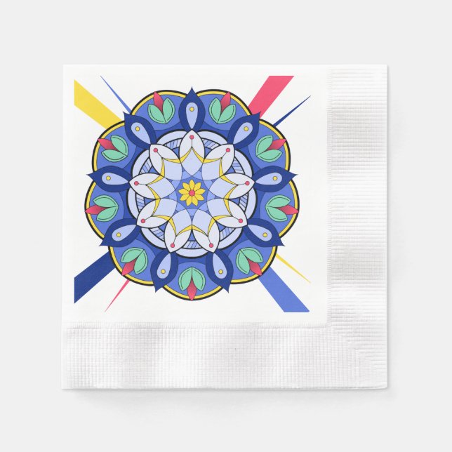 Mandala Pattern 01 Napkin (Front)