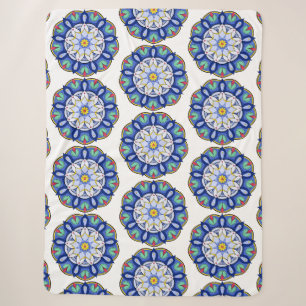 Mandala Pattern 01 Sherpa Blanket