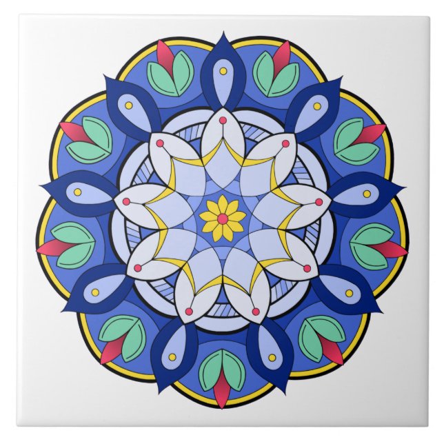 Mandala Pattern 01 Tile (Front)