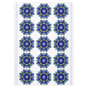 Mandala Pattern 02 in dark blue Tablecloth