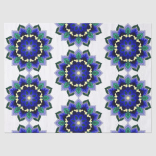 Mandala Pattern 02 in dark blue Tissue Paper
