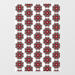 Mandala Pattern 02 in deep pink Window Cling