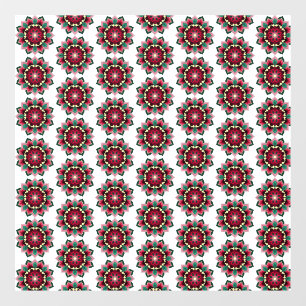 Mandala Pattern 02 in deep pink Window Cling