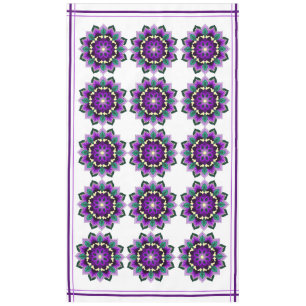 Mandala Pattern 02 in purple Tablecloth