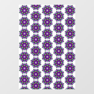 Mandala Pattern 02 in purple window cling