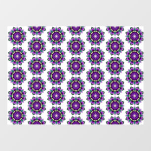 Mandala Pattern 02 in purple window cling