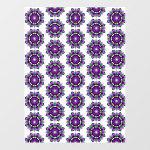 Mandala Pattern 02 in purple Window Cling