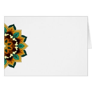 Mandala Pattern 02 in yellow & tan