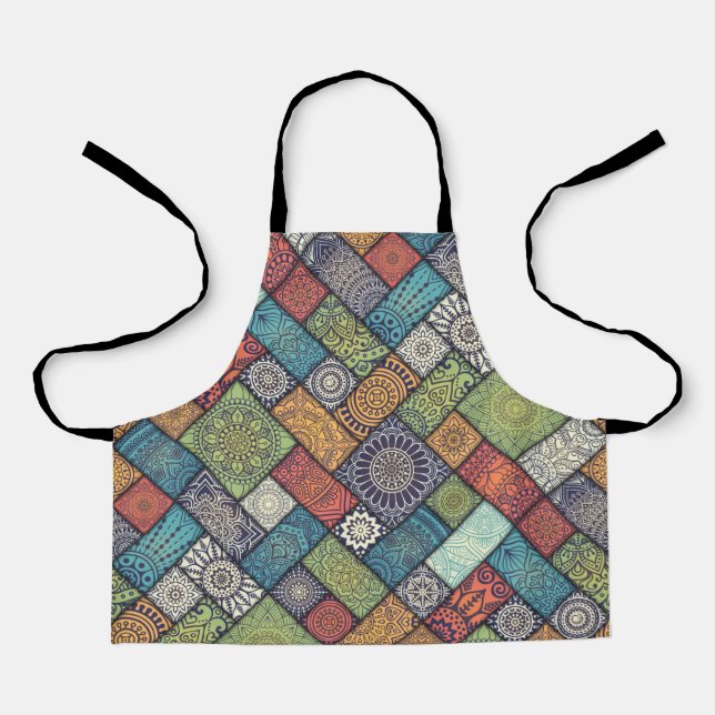 mandala pattern  apron (Front)