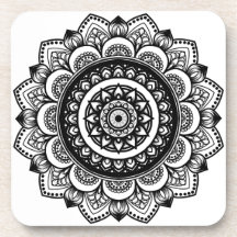 Mandala Pattern Beverage Coaster