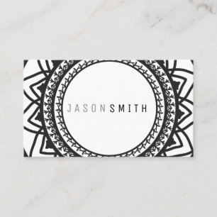 Mandala Pattern Business Card