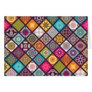 Mandala pattern colourful Moroccan
