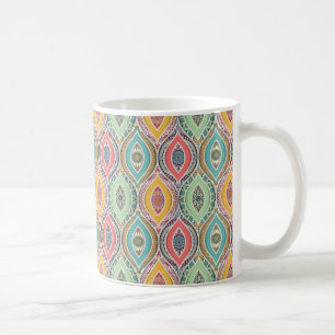 Mandala pattern colourful Moroccan Coffee Mug