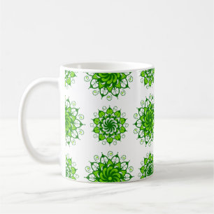 mandala pattern design coffee mug