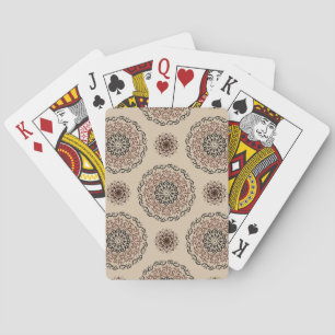 mandala pattern design playing cards